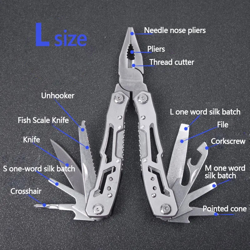 Warchest Warehouse Partners: Multifunction Folding Stainless Steel Multi-tool Knife