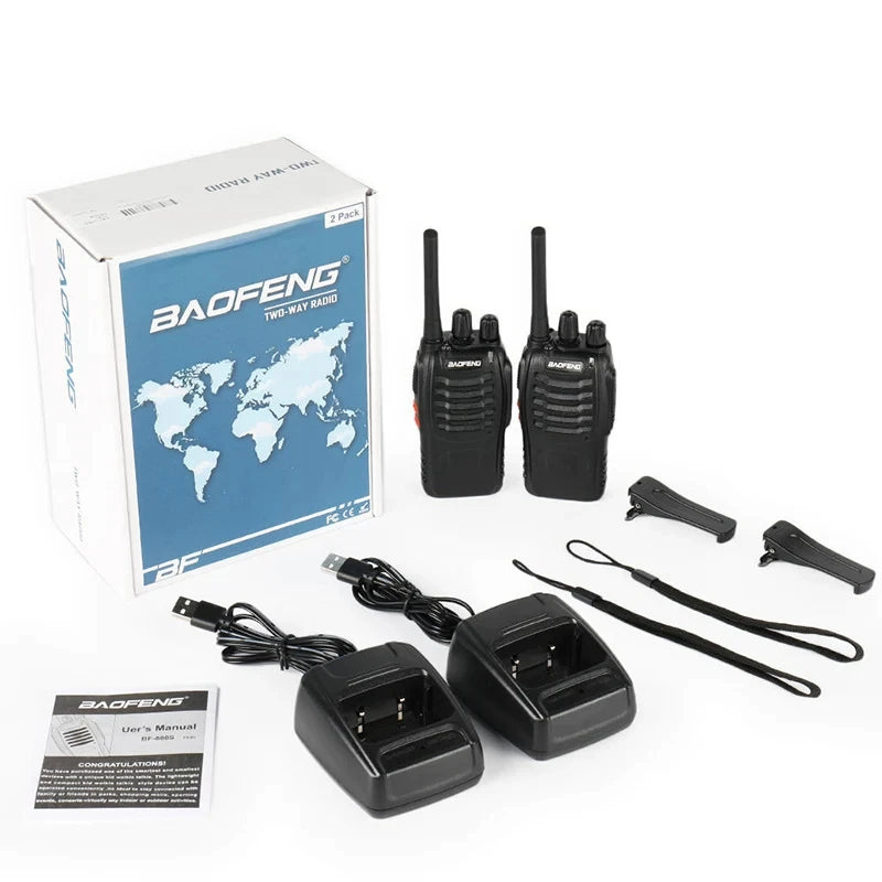 Warchest Warehouse Partners: 16 Channel Long-Distance Conversation Walkie Talkie 5W 446MHz