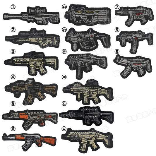 Warchest Warehouse Partners: Weapon Embroidery Armband Stickers Patches; Clothes DIY