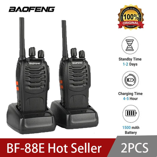 Warchest Warehouse Partners: 16 Channel Long-Distance Conversation Walkie Talkie 5W 446MHz