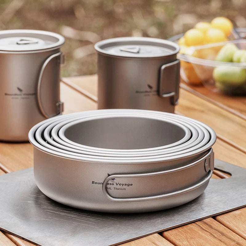 Warchest Warehouse Partners: Boundless Voyage Titanium Bowl Set with Folding Handles