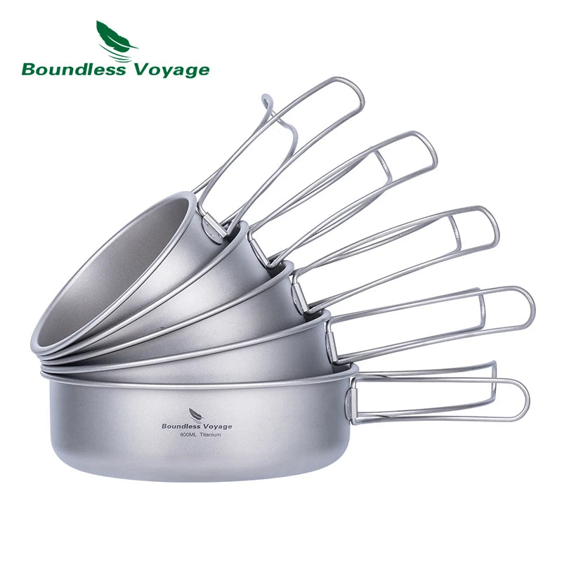 Warchest Warehouse Partners: Boundless Voyage Titanium Bowl Set with Folding Handles