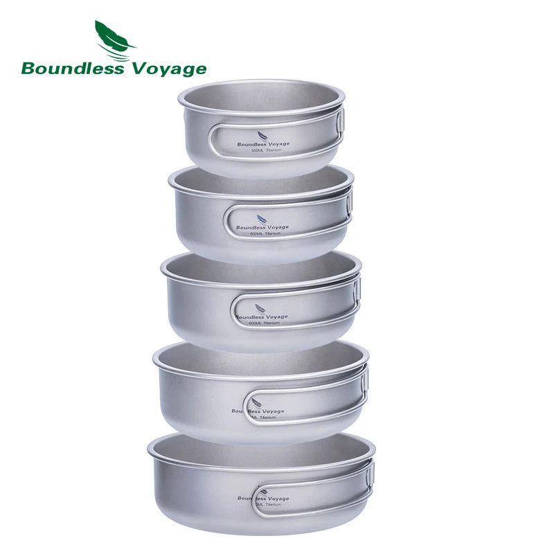 Warchest Warehouse Partners: Boundless Voyage Titanium Bowl Set with Folding Handles